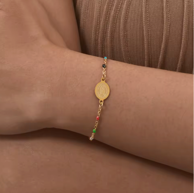 Bohemian Virgin Bead Bracelet