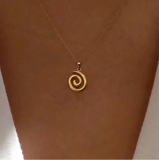 Spiral Pendant Necklace